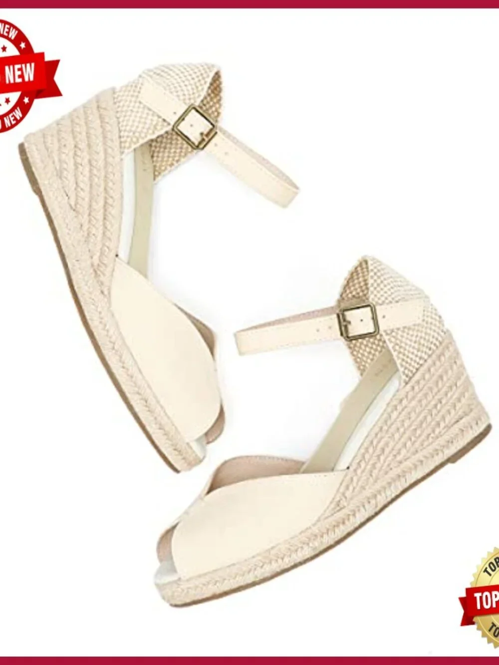 Espadrille Wedge Sandals, Lace Up Ankle Tie, Chunky Heel, Woven Summer Shoes